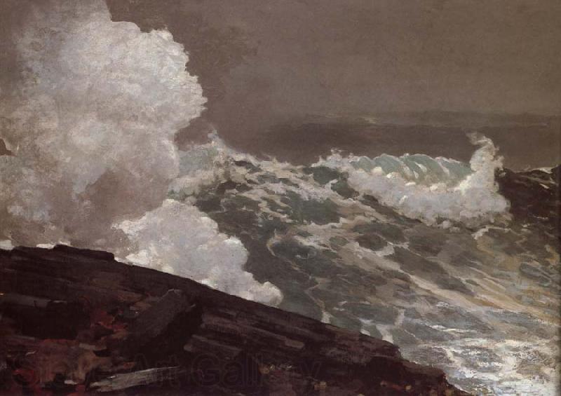 Winslow Homer Vent du nord-est Norge oil painting art